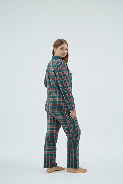 Sevim 17086 KADIN BATTAL BOY DÜĞMELİ PİJAMA TAKIM
