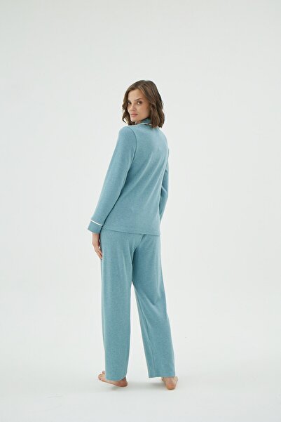 Sevim 17009 KADIN DÜĞMELİ PİJAMA TAKIM