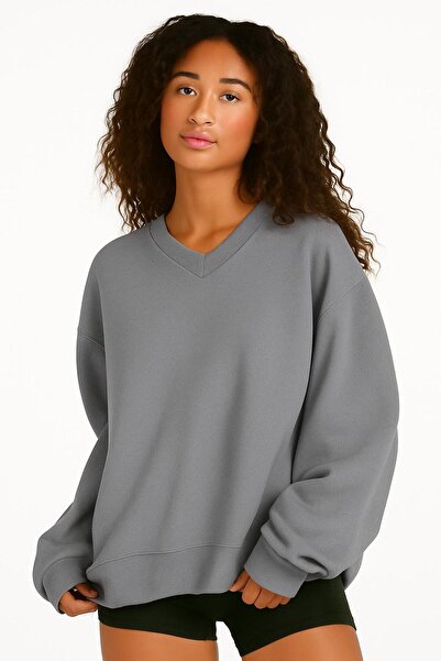 DM DOLCE MORE سترة رياضية بياقة على شكل حرف V للجنسين