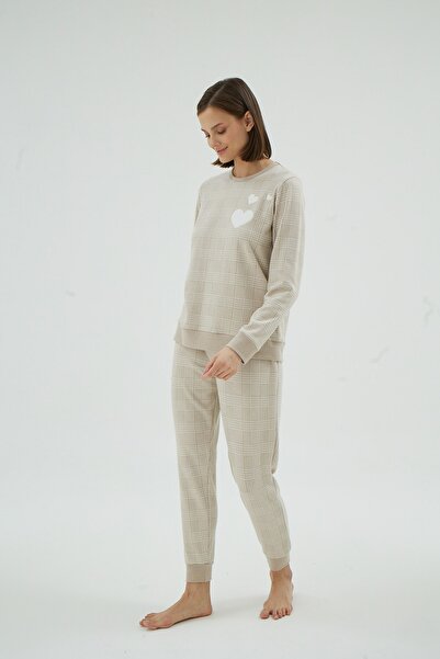 Sevim 17023 KADIN NAKIŞLI PİJAMA TAKIM