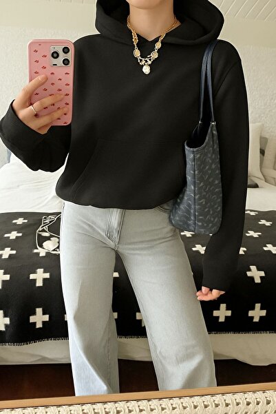 BENROMA Hanorac unisex din bumbac pieptănat cu 3 fire