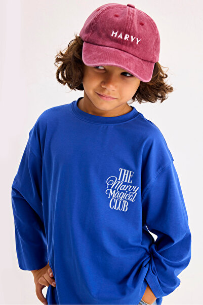 Marvy The Magical Club Saks Blue Printed Long Sleeve Tshirt