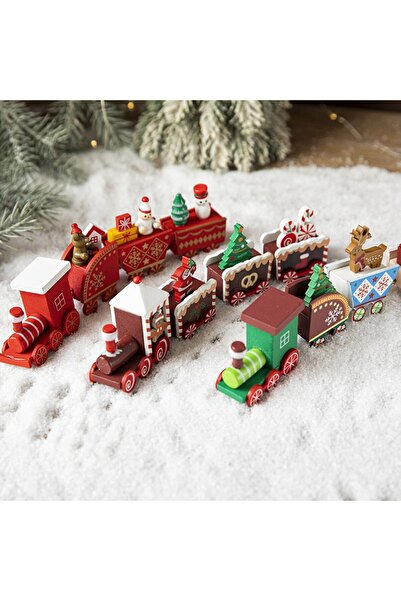 Flippy Χριστουγεννιάτικη Διακόσμηση Βαμμένο Τρενάκι, Flippy, Ξύλινο 20 εκ., Σκούρο Καφέ