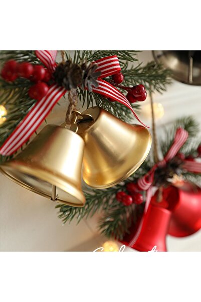 Flippy Christmas Tree Decoration Model 2 - Gold Bells with Pine Sprig (Indoor)