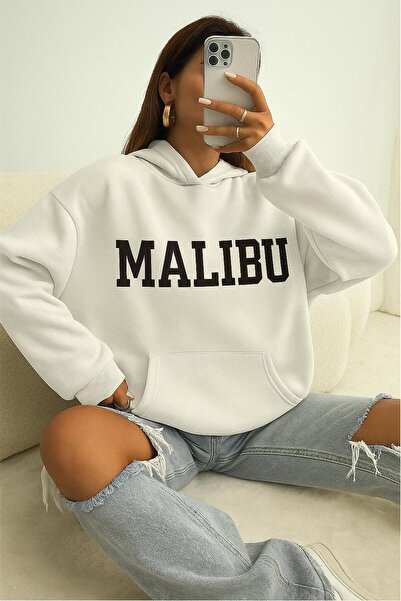 E-ROMA Hanorac unisex cu glugă, cu 3 fire, din bumbac pieptănat, cu imprimeu ...