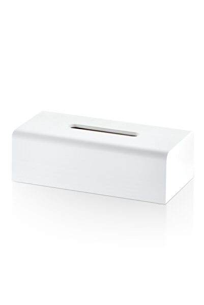 Decor Walther Stone Mendil Kutusu, 14xh8x26cm - Beyaz