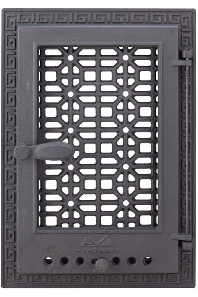 Evotools Fireplace Door with Glass 390 mm 390 mm