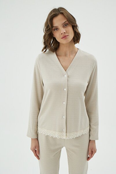 Sevim 17021 KADIN DÜĞMELİ PİJAMA TAKIM