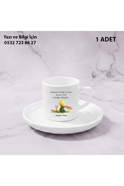 Ceymas Hediyelik Küçük Prens Baskılı Türk Kahve Fincanı