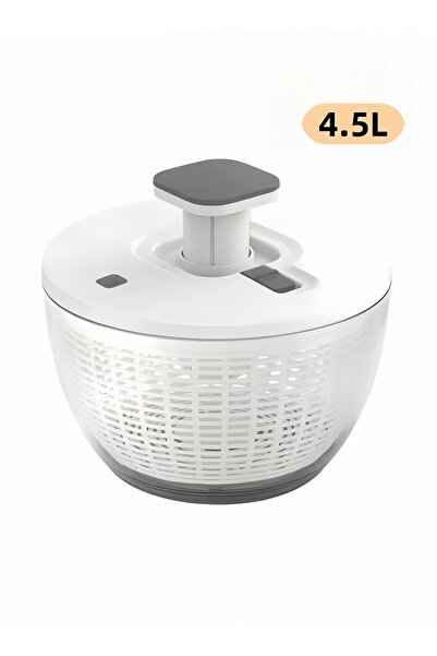 NIHAO مجفف سلطة كبير سعة 4.5 لتر، مجفف خس، أدوات منزلية لتجفيف الخضراوات الورقية