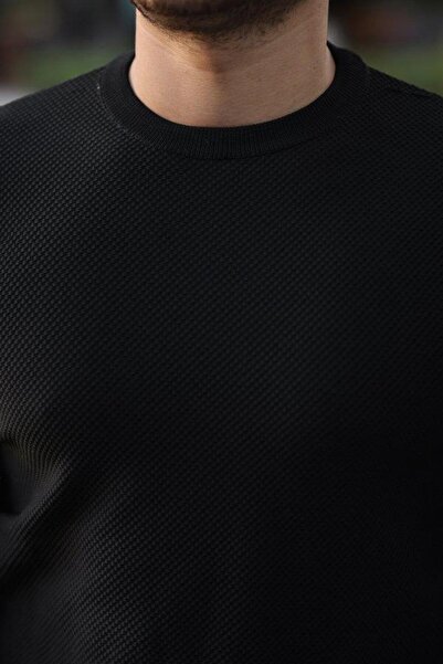 Aymood Ανδρικό πλεκτό μακρυμάνικο πλεκτό με λαιμόκοψη