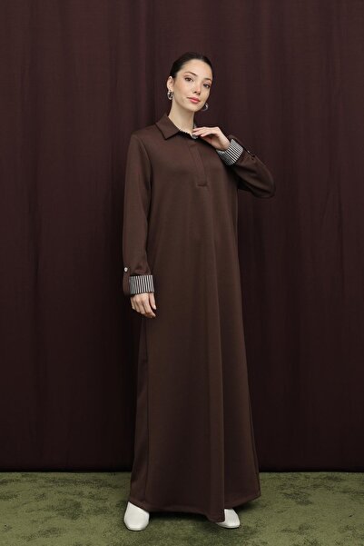 Puane Γυναικείο φόρεμα με κρυφό γιακά πόλο