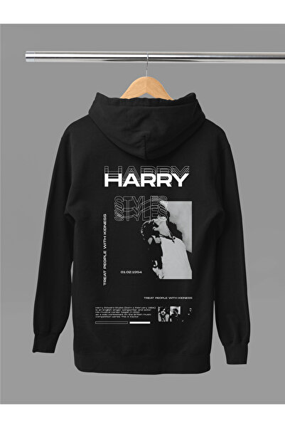 MAGORS سترة هاري ستايلز ذات أكمام طويلة مصنوعة من القطن المطبوع بثلاث خيوط وق...