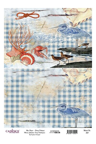 Cadence Brass Decoupage Paper Model No 828