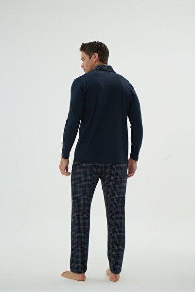 Svm 9622 ЧОЛОВІЧИЙ ПІЖАМНИЙ КОМПЛЕКТ З ПРИНТОМ І ГУДЗИКАМИ