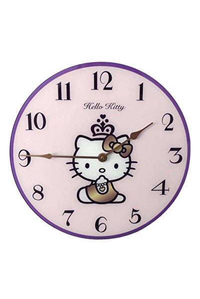 SANRIO Large Hello Kitty wall clock, Glass dial, diameter 40 cm -