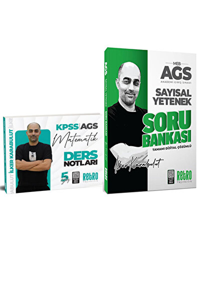 RETRO YAYINCILIK 2026 AGS Sayısal Yetenek ( Matematik ) Soru Bankası + Ders N...