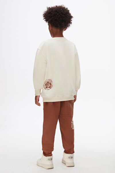 HAUSEkids 8-14 години Комплект спортен екип за момчета Landscape Sunset - Екру