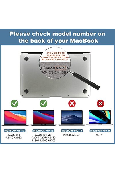 Generic واقي شاشة زجاجي مقوى لجهاز ماك بوك 13 برو M1 | واقي شاشة فاخر | مضاد للخدش | شفاف للغاية