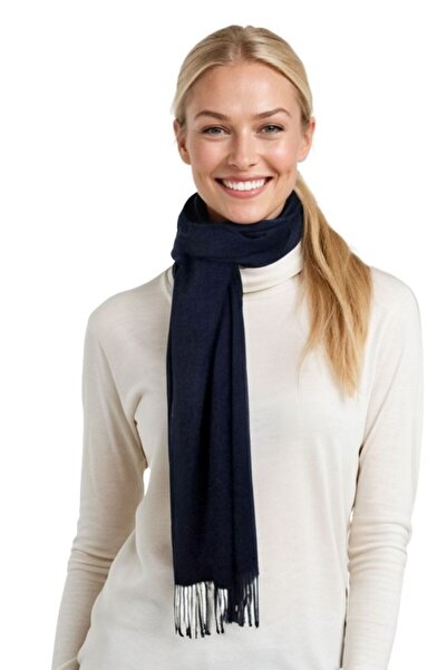 DACSHOP Lady's scarf uni 24, 180x70cm, navy blue