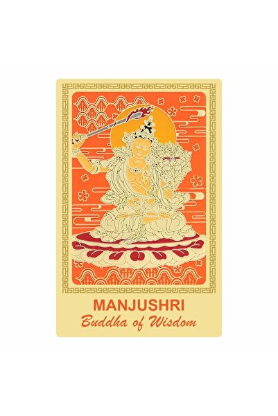 Feng Shui Sticker for wisdom and teaching with Buddha Manjushri