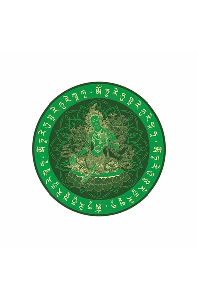 Feng Shui Abtibild sticker cu Tara Verde - mic
