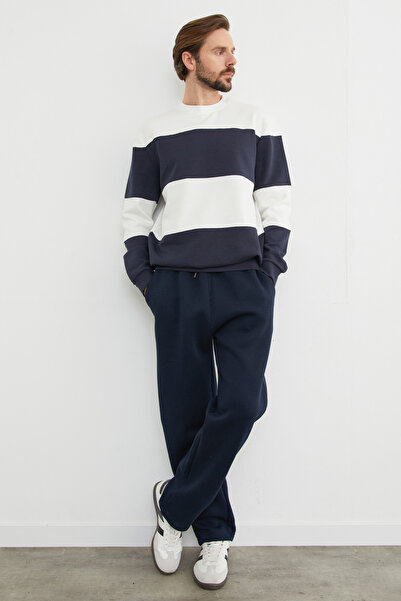 Fulla Moda Світшот з великим коміром та кольоровими вставками