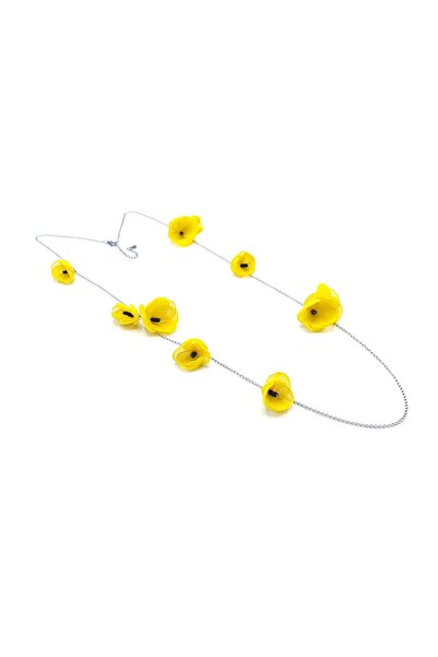 Corizmi Multifunctional jewelry, choker or long necklace, bracelet, veil flowers, Spring Bloom