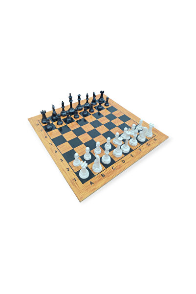 ALAY Ticaret 30x30 cm Ahşap Satranç Takımı - Chess