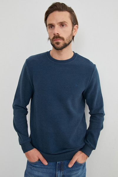 Fulla Moda Φούτερ με λαιμόκοψη με κέντημα με γράμμα M