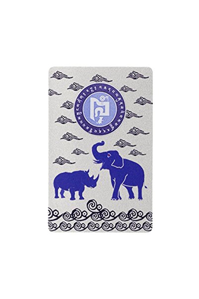 Feng Shui Card de protectie cu elefant si rinocer