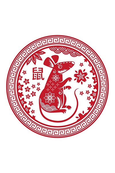 Feng Shui Abtibild sticker cu zodia sobolan - mare