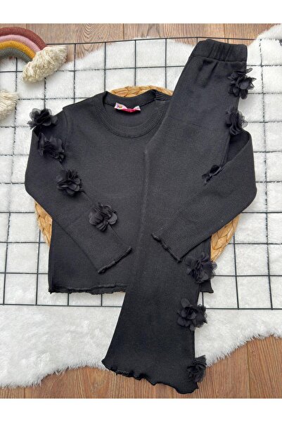 tunays shopping Комплект испански панталони с флорални детайли за момичета