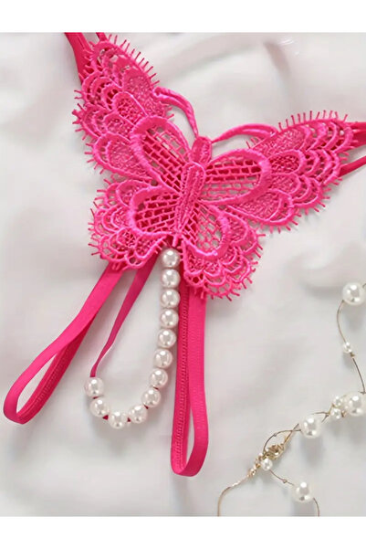 G&H UNDERWEAR Pink Pearl String Thong Panties