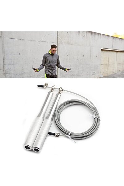 LRS STORE Professional Jump Rope Steel Wire Metal Skipping Rope Crossfit Ball Bearing Speed Jump Rope 3m