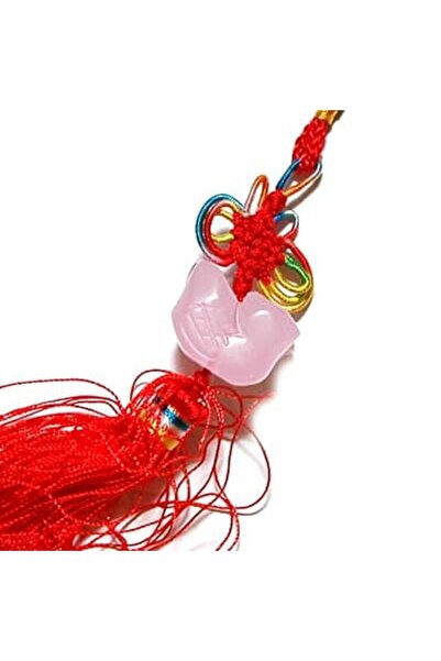 Feng Shui Amuleta cu rate mandarine din cuart roz