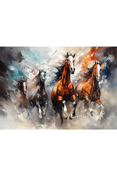 VIODESIGN Fototapet 3D, autoadeziv, Cai Salbatici, multicolor,120 x 200 cm 3D122