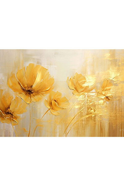 VIODESIGN Fototapet 3D, autoadeziv, Flori Gold, multicolor,80x120 cm 3D116