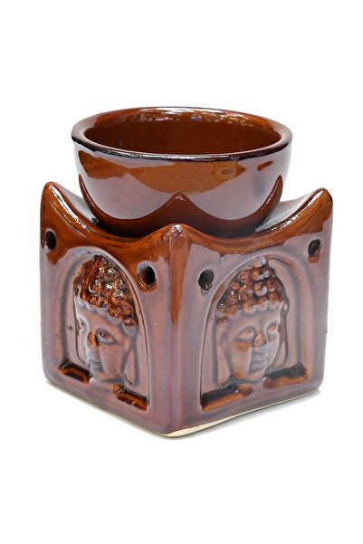 Feng Shui Aromatherapy vase with brown medicine buddha