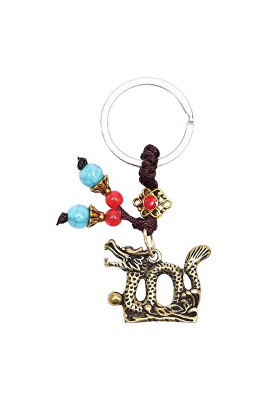 Feng Shui Amuleta cu dragon si nod mistic 2025 model 3