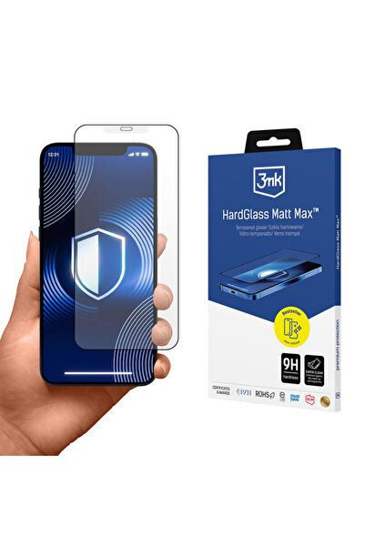 3MK iPhone 12 Pro премиум HardGlass Matt Max, черен