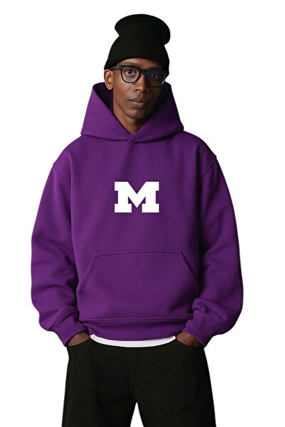 DM DOLCE MORE Hanorac unisex cu glugă cu imprimeu M