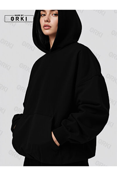 EFFRENATU Φούτερ με κουκούλα Unisex Oversize