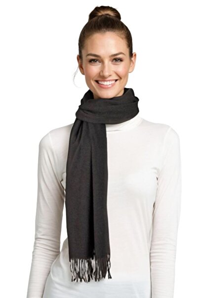 DACSHOP Ladies' scarf uni 24, 180x70cm, grey
