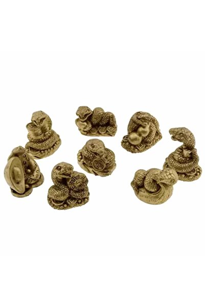 Feng Shui Set opt serpi aurii