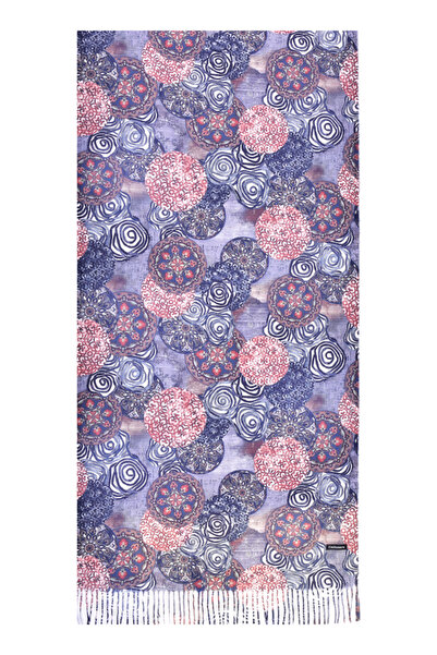 DACSHOP Painted scarf D , Dacali, cashmere, grey/brown