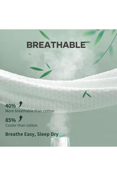 KOZZY HOME Liquid-Proof, 100% Visco, Mattress Sleeping Pad (Medium Soft) 10 cm Height, 2 Pillowcases as a Gift