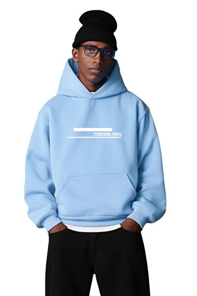 BENROMA Hanorac unisex cu glugă, cu 3 fire, din bumbac pieptănat, cu imprimeu...