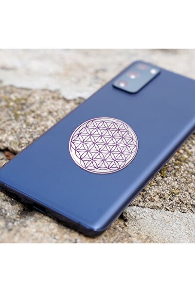 Feng Shui 3D Flower of Life Sticker, Purple Symbol of Life
