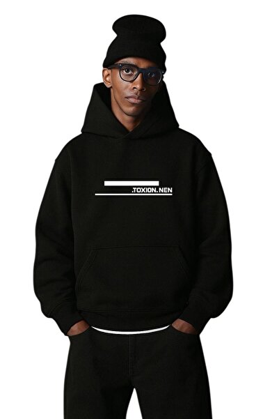 DM DOLCE MORE سترة بغطاء للرأس للجنسين مصنوعة من القطن الممشط بـ 3 خيوط مع طب...